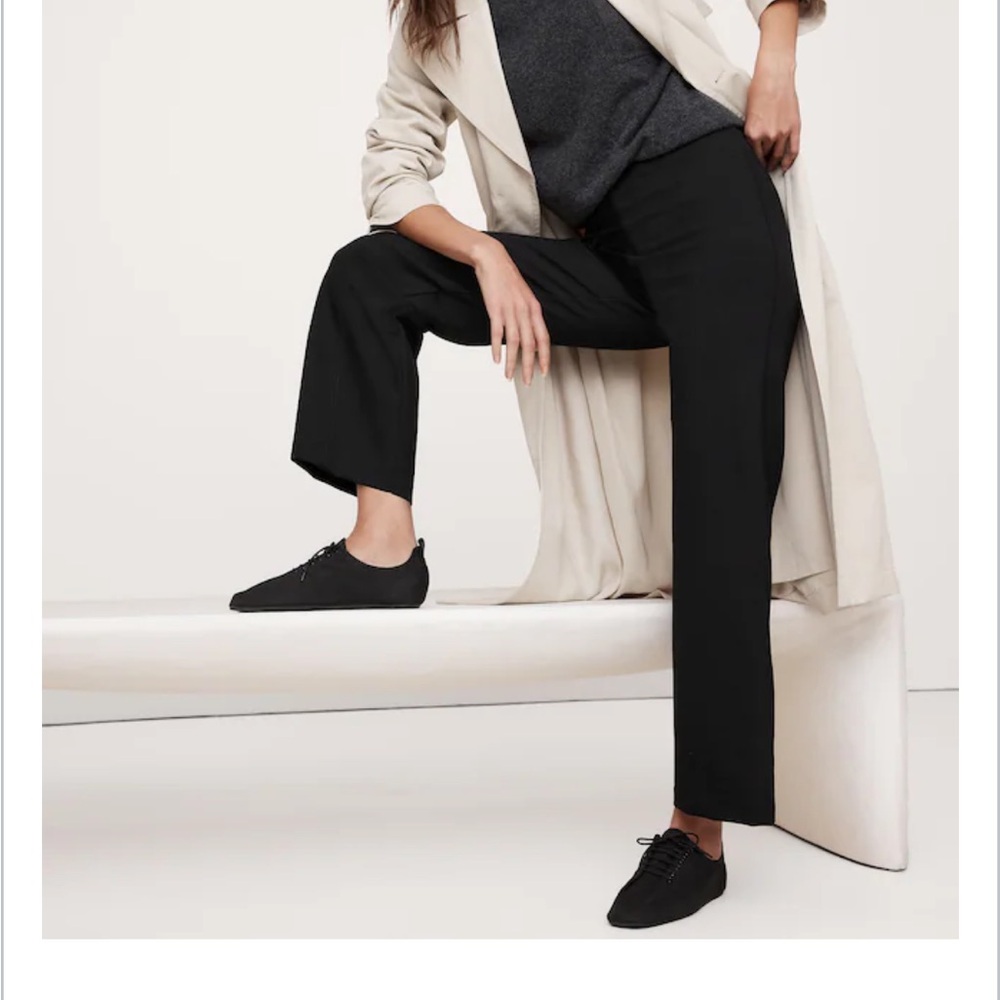 Banana republic everywhere pointe high waist dark navy pant